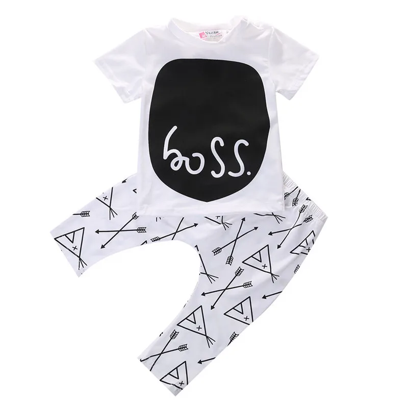 Hot Sale Infant Newborn Baby Boys Boss Letter printed Cotton Tops T-shirt Long Pants Outfits Set Clothes
Hot Sale Infant Newborn Baby Boys Boss Letter printed Cotton Tops T-shirt Long Pants Outfits Set Clothes