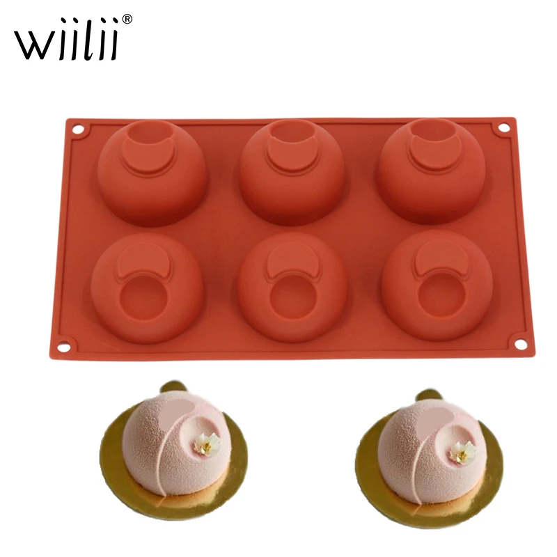6 Holes Silicone Cake Mold For Chocolate Cupcake Mould 3D Ball Shaped Dessert Molds Ice Cream Truffle Pastry Mold Baking Tools
6 Holes Silicone Cake Mold For Chocolate Cupcake Mould 3D Ball Shaped Dessert Molds Ice Cream Truffle Pastry Mold Baking Tools