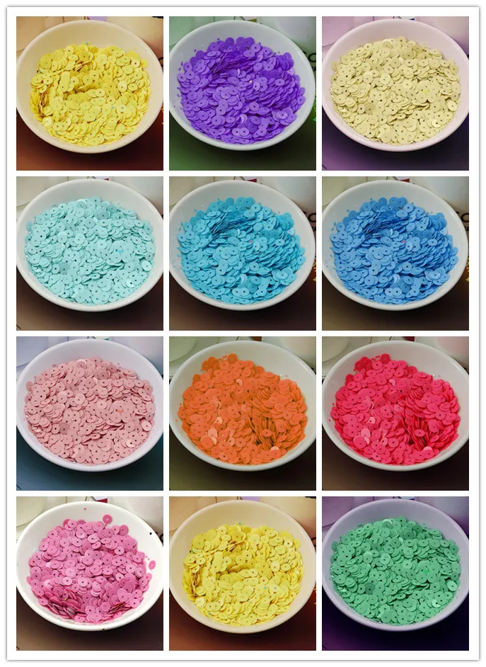 50g 6mm Solid Colors Flat Round Sequins For Craft Designer DIY Accessories Middle Hole
50g 6mm Solid Colors Flat Round Sequins For Craft Designer DIY Accessories Middle Hole