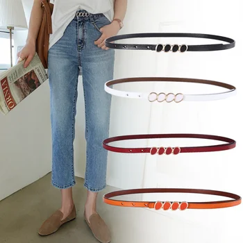 Elegant Skinny Thin Strap for Ladies Girls Cowhide Belts For Dress Jeans Pants Waistband with Gold Buckle 2019 New Women's Belt
Elegant Skinny Thin Strap for Ladies Girls Cowhide Belts For Dress Jeans Pants Waistband with Gold Buckle 2019 New Women's Belt