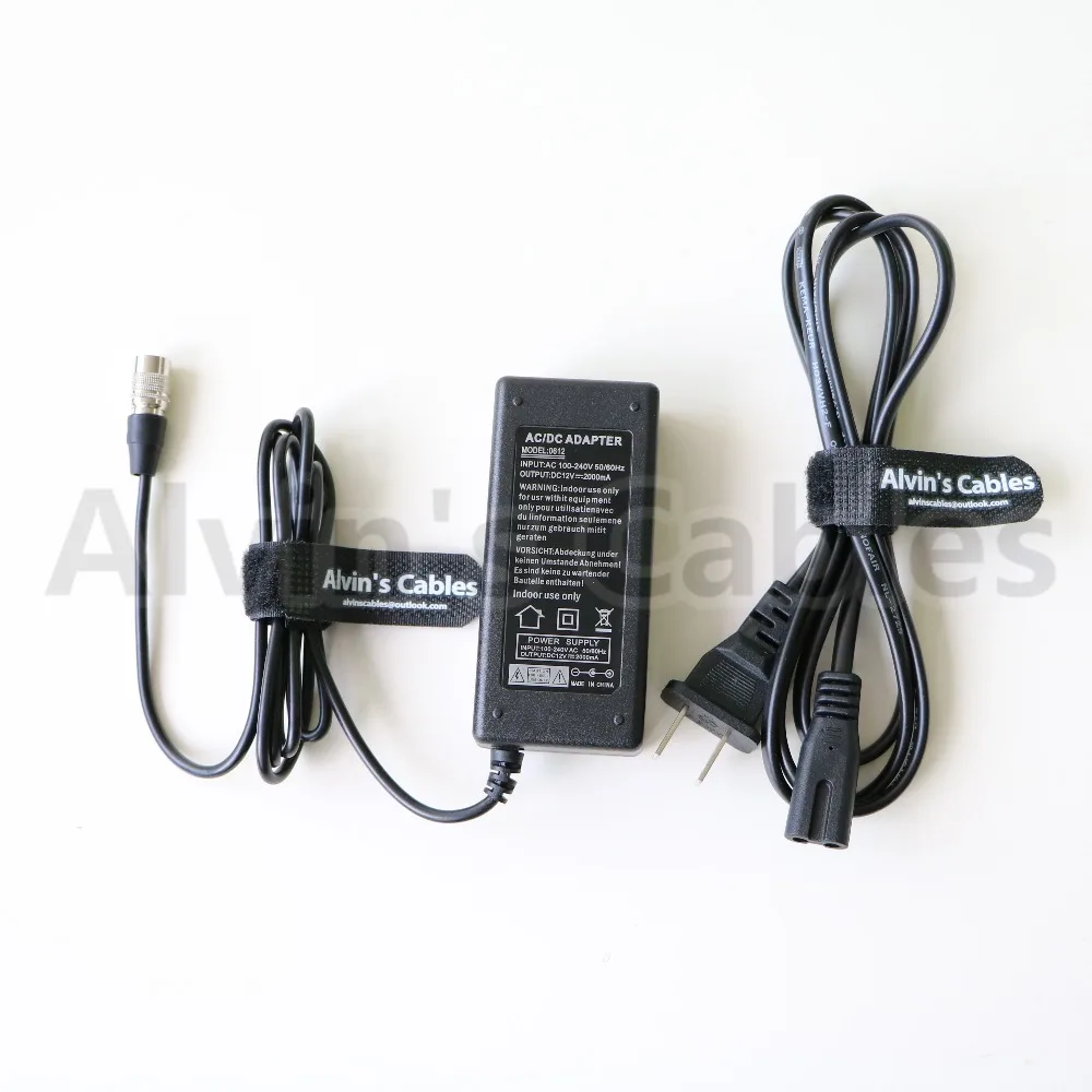Alvin's Cables AC to 4 Pin Hirose Male 12V 2A Power Adapter For SOUND DEVICES ZAXCOM SONY
Alvin's Cables AC to 4 Pin Hirose Male 12V 2A Power Adapter For SOUND DEVICES ZAXCOM SONY