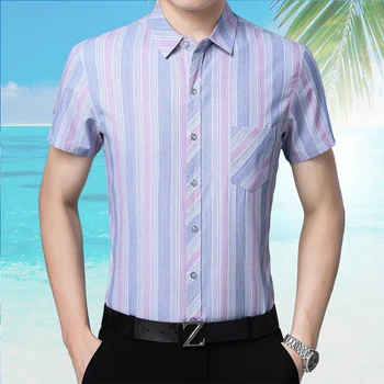 Mens New Summer Casual Striped Shirt Elegant Male Patchwork Colors Sstripes Short Sleeve Dress Shirt Free Shipping
Mens New Summer Casual Striped Shirt Elegant Male Patchwork Colors Sstripes Short Sleeve Dress Shirt Free Shipping