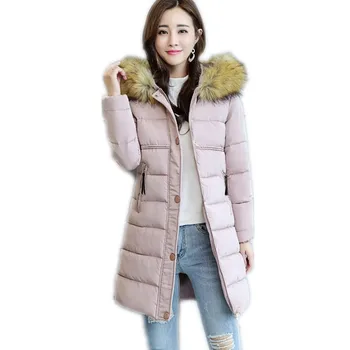 Women Casual Winter Jackets 2018 Medium-Long Down Cotton Jacket Female Hooded Fake Fur Collar Slim Warm Parkas Female CoatCQ2744
Women Casual Winter Jackets 2018 Medium-Long Down Cotton Jacket Female Hooded Fake Fur Collar Slim Warm Parkas Female CoatCQ2744