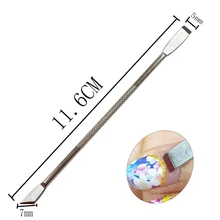 1 PC poussoir à cuticules dissolvant à ongles poussoir dissolvant Gel vernis à ongles nettoyant Verwijder Gel Nagellak bâtons Voor manucure(China)