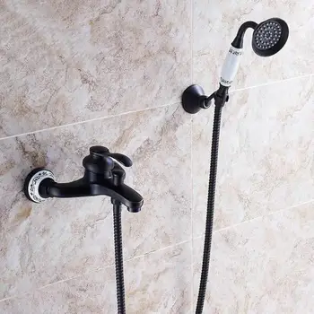 Retro Black brass bath shower faucet,single handle bathtub taps,wall mount hot and cold mixer taps,Free Shipping H9576
Retro Black brass bath shower faucet,single handle bathtub taps,wall mount hot and cold mixer taps,Free Shipping H9576