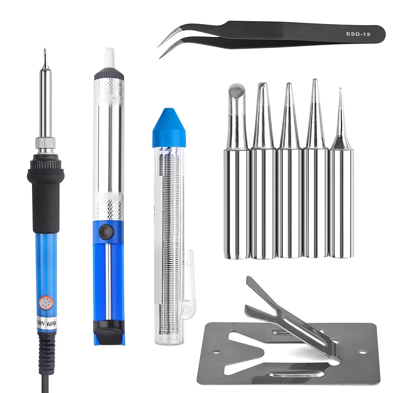 Adjustable Electric Soldering Iron Kit Temperature Welding Desoldering Tool with 6pcs Solder Tips For Power Tool 60W 110V/220V
Adjustable Electric Soldering Iron Kit Temperature Welding Desoldering Tool with 6pcs Solder Tips For Power Tool 60W 110V/220V