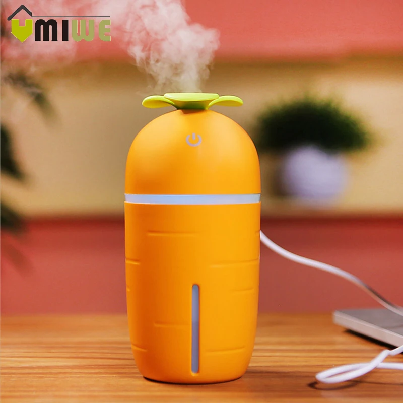 Cute Carrot Air Humidifier Mute Mini USB Humidifier Diffuser Mist Maker Fogger Humidifier with Night Light for Car Office Home
Cute Carrot Air Humidifier Mute Mini USB Humidifier Diffuser Mist Maker Fogger Humidifier with Night Light for Car Office Home