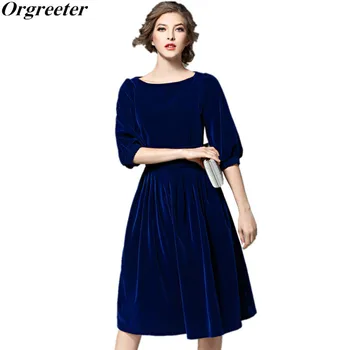 Orgreeter 2018 New Autumn High Quality Brief Velvet Long Dress Women Fashion Vintage Party Dresses Vestidos
Orgreeter 2018 New Autumn High Quality Brief Velvet Long Dress Women Fashion Vintage Party Dresses Vestidos