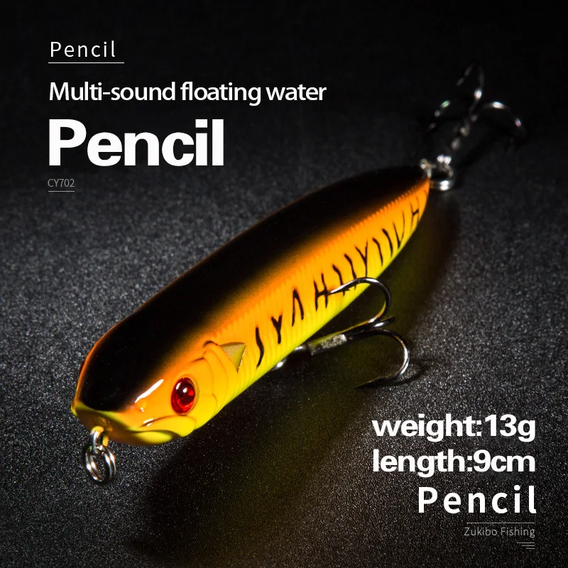 ZUKIBO Floating Type Carp Fishing Lure Pencil Baits 3D Red Eyes 90mm 13g Plastic Hard Bait Crankbaits Isca Artificiais
ZUKIBO Floating Type Carp Fishing Lure Pencil Baits 3D Red Eyes 90mm 13g Plastic Hard Bait Crankbaits Isca Artificiais