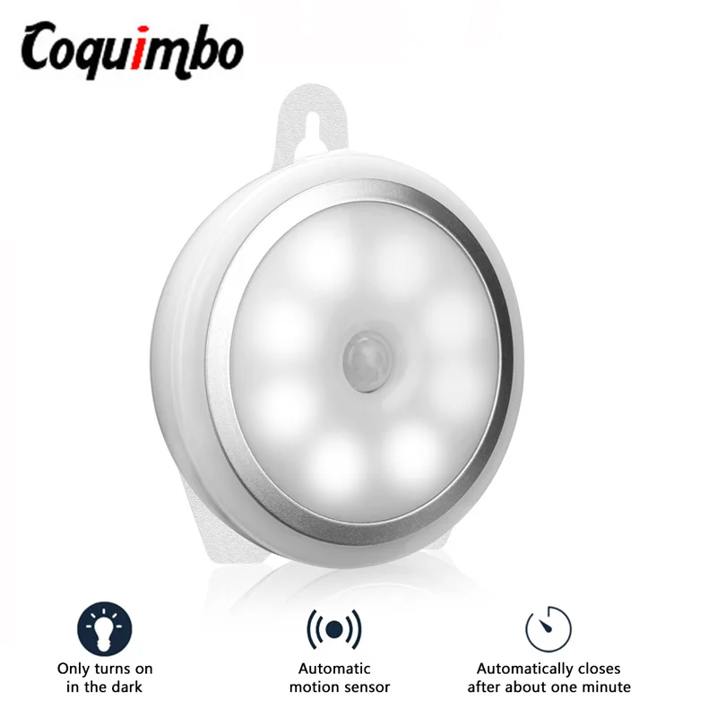 10 LEDS Motion Sensor Light With Hook Led Night Light Nightlight Wireless Battery Powered Night Lamp For Cabinet Closet Wardrobe
10 LEDS Motion Sensor Light With Hook Led Night Light Nightlight Wireless Battery Powered Night Lamp For Cabinet Closet Wardrobe