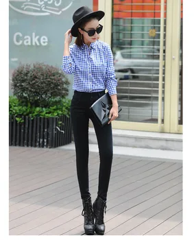 Female New fashion high waist stretch skinny ankle pants women's casual Slim Ripped denim pencil trousers
Female New fashion high waist stretch skinny ankle pants women's casual Slim Ripped denim pencil trousers