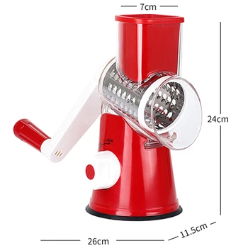 Manual Round Mandoline Vegetable Slicer Cutter Onion Potato Carrot Grater With 3 Chopper Blades Tabletop Drum Kitchen Gadgets
Manual Round Mandoline Vegetable Slicer Cutter Onion Potato Carrot Grater With 3 Chopper Blades Tabletop Drum Kitchen Gadgets