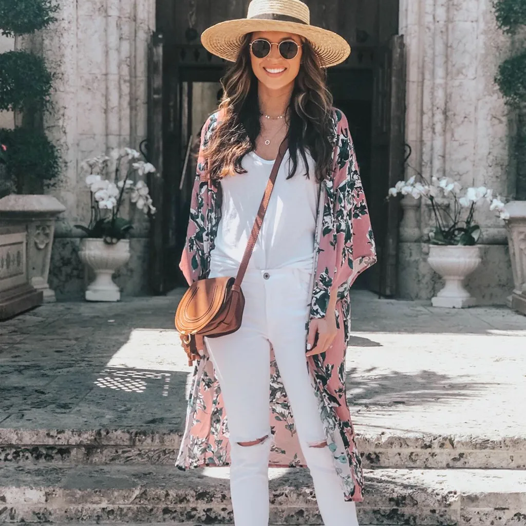Casual Womens tops and blouses Chiffon Shawl Print Kimono Cardigan Top Cover Up Beachwear blouse women plus size #20181228
Casual Womens tops and blouses Chiffon Shawl Print Kimono Cardigan Top Cover Up Beachwear blouse women plus size #20181228