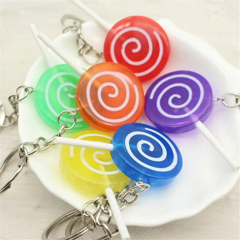 Cute Colorful Lollipop Shaped Keychain Fashion High Quality Candy Food Simulation Pendant Hey Ring Key Chain
Cute Colorful Lollipop Shaped Keychain Fashion High Quality Candy Food Simulation Pendant Hey Ring Key Chain