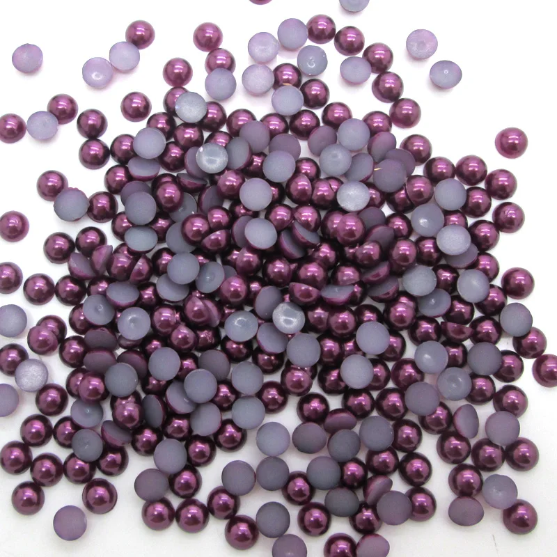 2000Pcs 5mm Dark Purple Half Roud Pearl Beads FlatBack Scrapbook Craft Cabochon Kawaii DIY Embellishments Accessories
2000Pcs 5mm Dark Purple Half Roud Pearl Beads FlatBack Scrapbook Craft Cabochon Kawaii DIY Embellishments Accessories