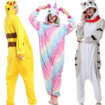 Kigurumi Unicorn Pajama Adult Animal Onesies for Women Men Couple 2019 Winter Pajamas Cat Sleepwear Flannel Pijamas pyjama
Kigurumi Unicorn Pajama Adult Animal Onesies for Women Men Couple 2019 Winter Pajamas Cat Sleepwear Flannel Pijamas pyjama