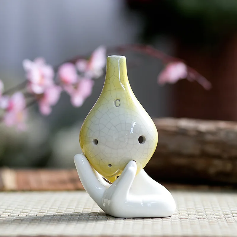 Yellow hole 6 alto C double color ice crack ocarina Beginners to promote school wholesale ocarina
Yellow hole 6 alto C double color ice crack ocarina Beginners to promote school wholesale ocarina