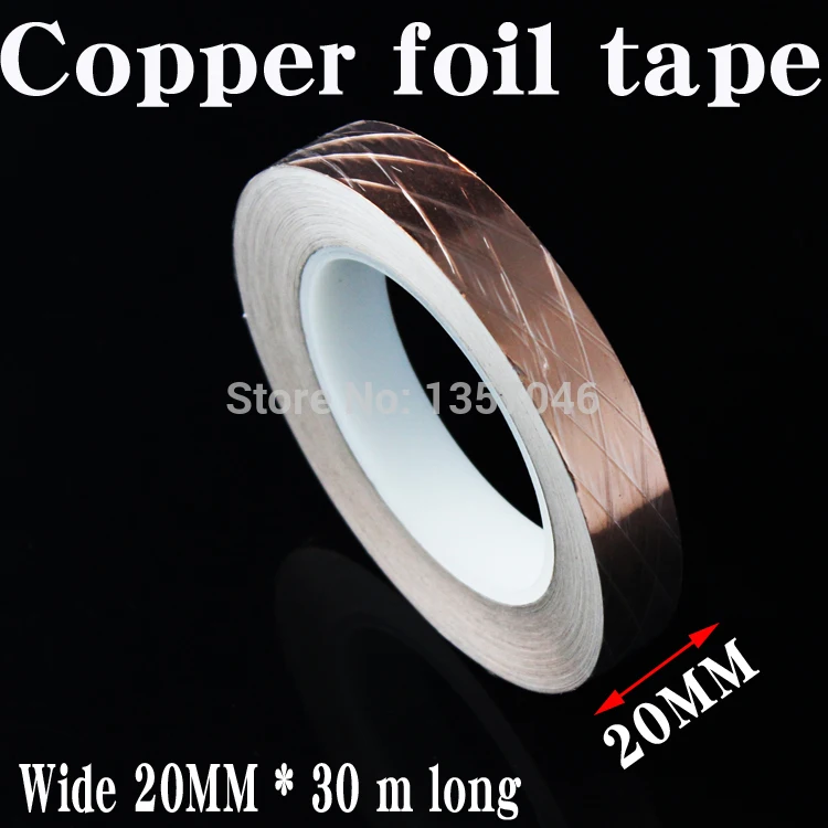 20mm wide high-quality single conductive copper foil tape paper tape waterproof tape conductive copper shielding tape
20mm wide high-quality single conductive copper foil tape paper tape waterproof tape conductive copper shielding tape