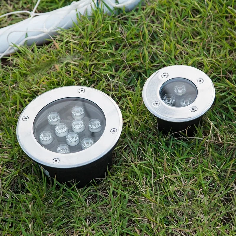 New 1w/3w/5w/6w/7w/9w/12w/15w/18w Led Outdoor Ground Garden Floor Underground Buried Lamp Spot Landscape Light Ac 85-265v Ip65 | Освещение