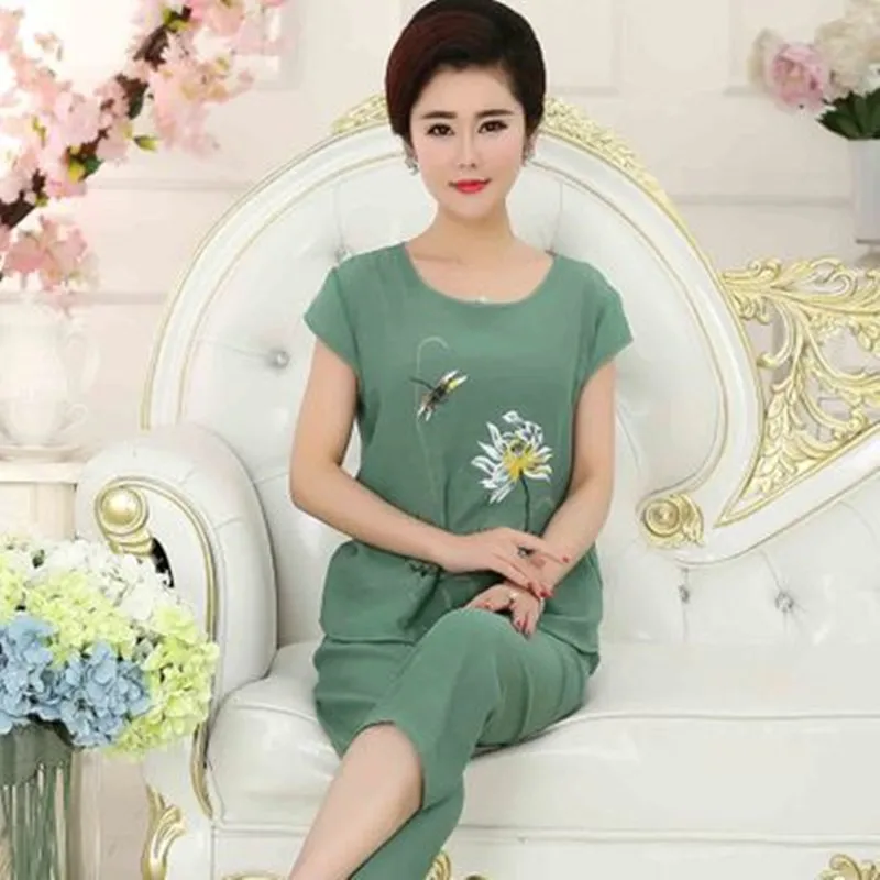 2 Piece/Set Pajamas Set Women Spring Soft Cotton Pyjamas Air Linen Stitch Shorts Momther Home Sleepwear Lingerie
2 Piece/Set Pajamas Set Women Spring Soft Cotton Pyjamas Air Linen Stitch Shorts Momther Home Sleepwear Lingerie