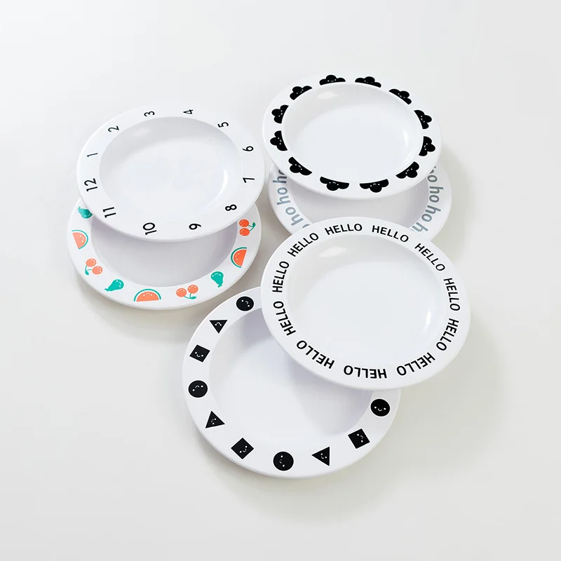 Creative Baby Dishes Educational Dinnerware Geometry Alphabet Pattern Melamine Plates Children's Tableware Baby Feeding Plates
Creative Baby Dishes Educational Dinnerware Geometry Alphabet Pattern Melamine Plates Children's Tableware Baby Feeding Plates