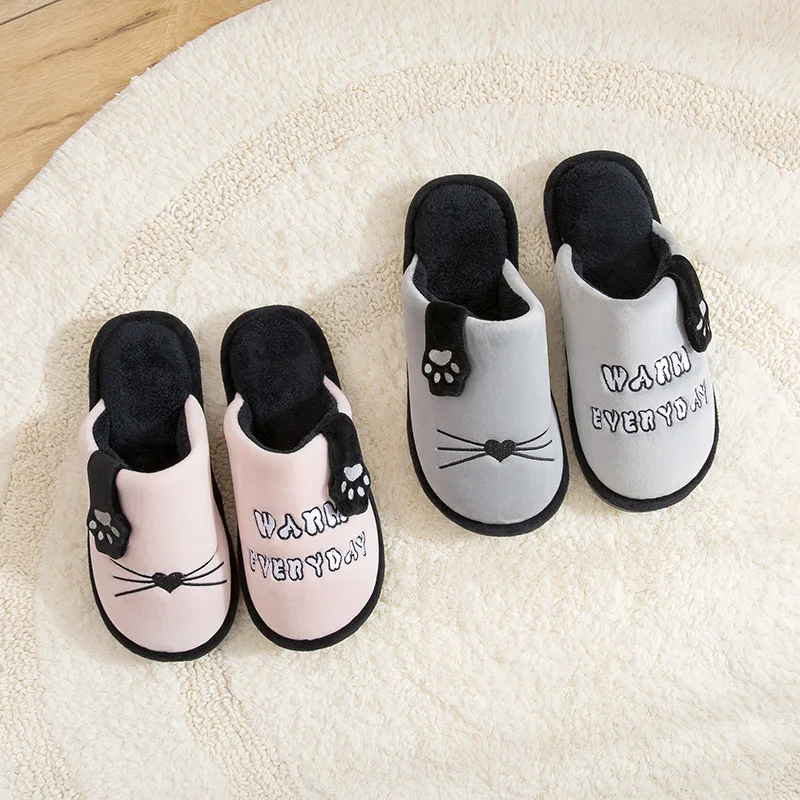 Women Winter Home Slippers Cartoon Cat Shoes Non-slip Soft Winter Warm House Slippers Indoor Bedroom Lovers Couples Floor Shoes
Women Winter Home Slippers Cartoon Cat Shoes Non-slip Soft Winter Warm House Slippers Indoor Bedroom Lovers Couples Floor Shoes