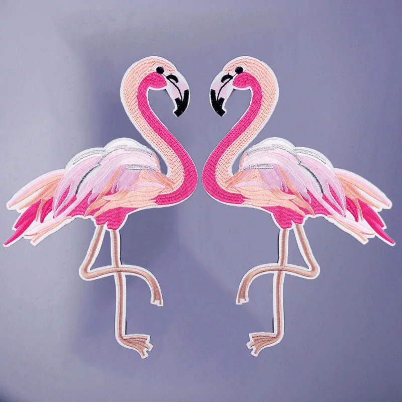 big pink Flamingo beautiful colorful beautiful Embroidered Iron on Patches Clothing Stripes Clothes Custom Badges pair
big pink Flamingo beautiful colorful beautiful Embroidered Iron on Patches Clothing Stripes Clothes Custom Badges pair