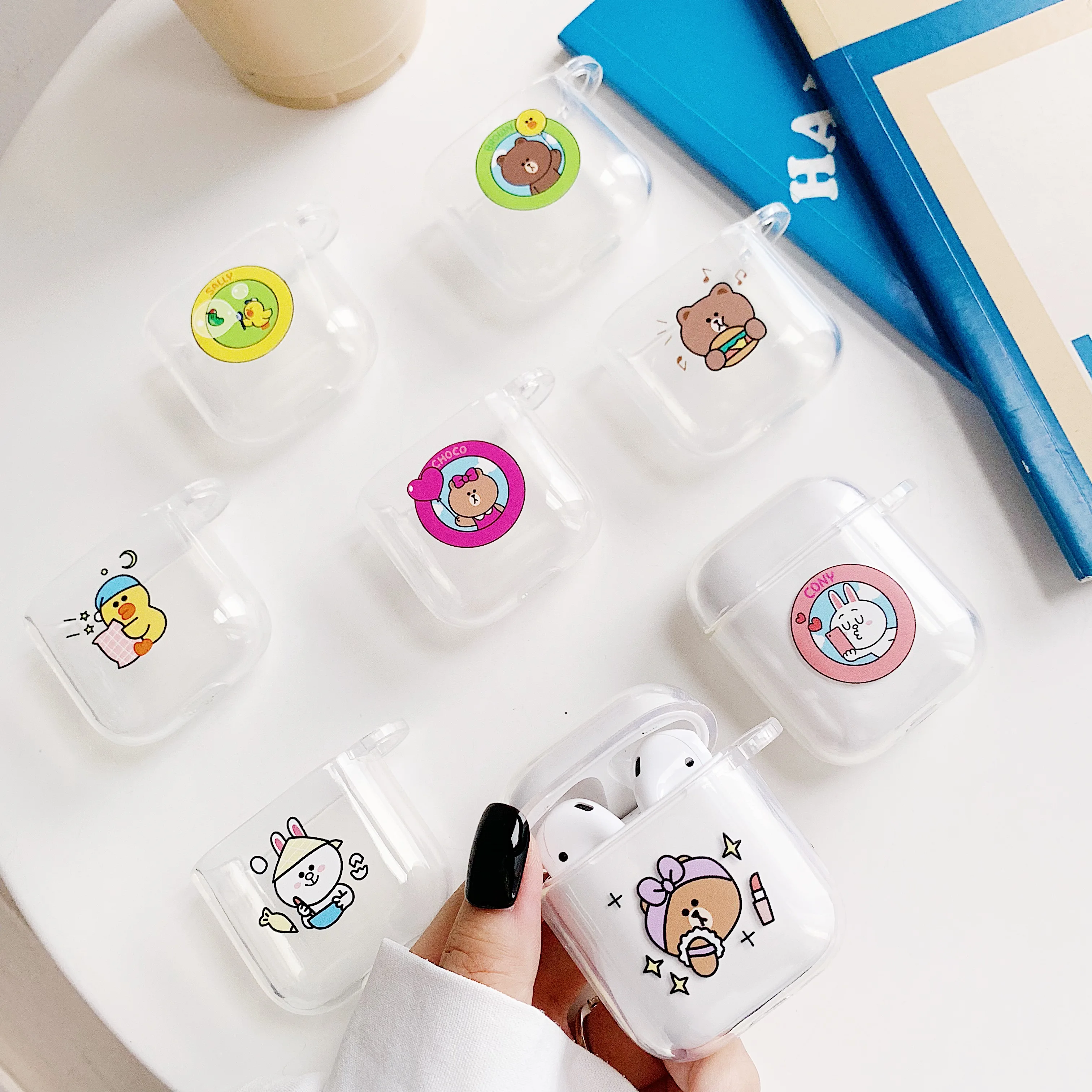 Cartoon Bear Rabbit Chicken Wireless Bluetooth Earphone Cute Case For Apple AirPods Silicone Charging lucency
Cartoon Bear Rabbit Chicken Wireless Bluetooth Earphone Cute Case For Apple AirPods Silicone Charging lucency