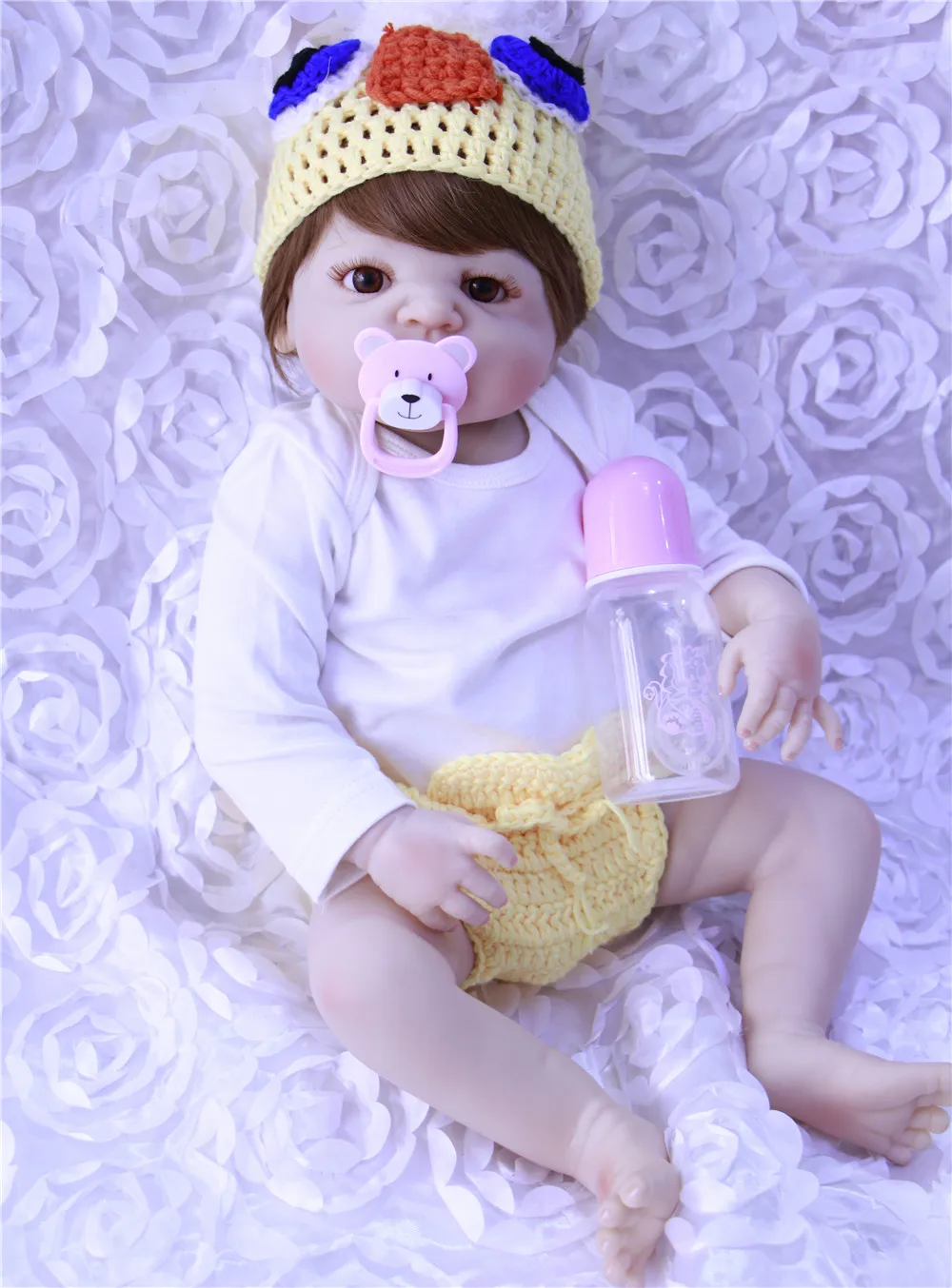 22" 55cm New Arrival Handmade full Silicone Adorable Lifelike Toddler Baby Bonecas Girl Kid Baby Doll Reborn Menina Adora Toys
22" 55cm New Arrival Handmade full Silicone Adorable Lifelike Toddler Baby Bonecas Girl Kid Baby Doll Reborn Menina Adora Toys