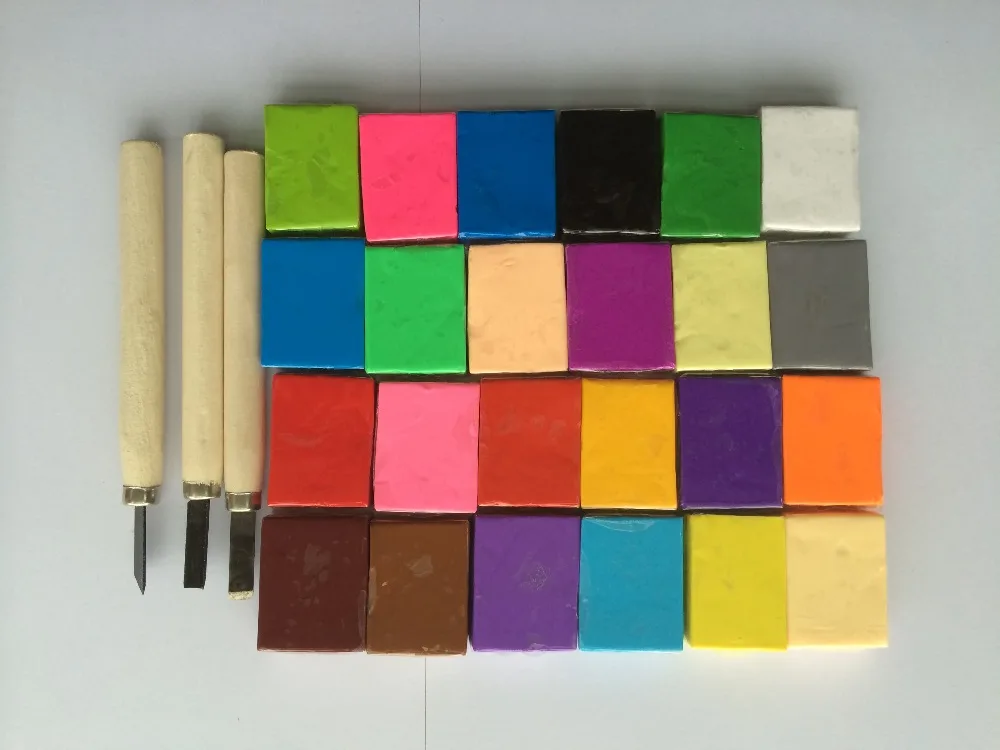 Set A Top sale 24pc/lot polymer clay+Cut tool clay performance.20g pack , China clay
Set A Top sale 24pc/lot polymer clay+Cut tool clay performance.20g pack , China clay