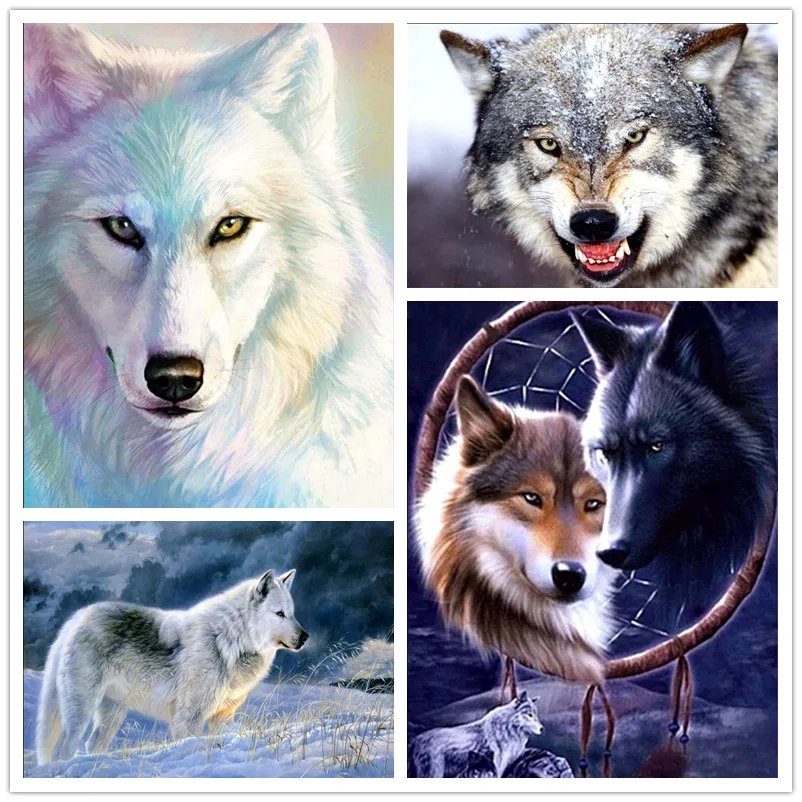 5d diy diamond painting animal snow wolf round diamond mosaic cross stitch snow diamond embroidery Siberian wolf
5d diy diamond painting animal snow wolf round diamond mosaic cross stitch snow diamond embroidery Siberian wolf