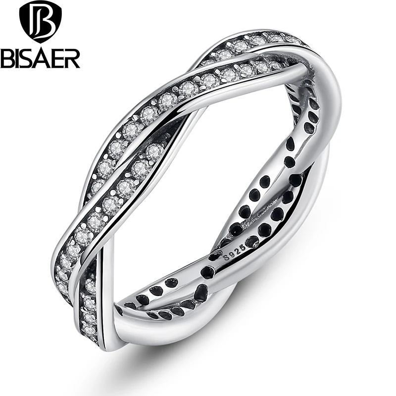BISAER BRAIDED PAVE925 Silver Twist Of Fate Stackable Ring Engagement Ring Jewelry HJ7222
BISAER BRAIDED PAVE925 Silver Twist Of Fate Stackable Ring Engagement Ring Jewelry HJ7222