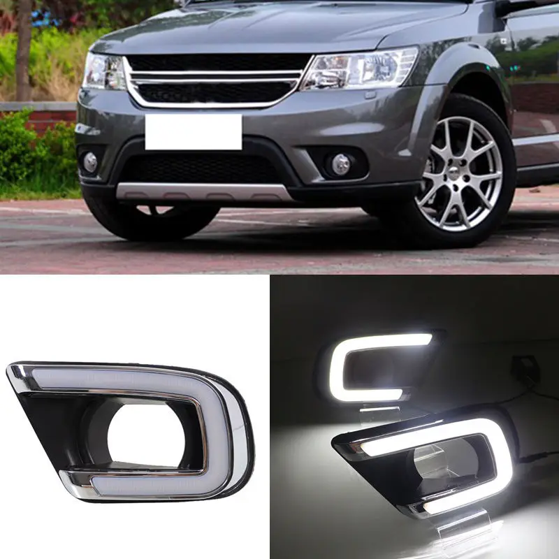For Dodge JCUV/Journey 2013-2016 Light Guide White DRL Daytime Running Light Set
For Dodge JCUV/Journey 2013-2016 Light Guide White DRL Daytime Running Light Set