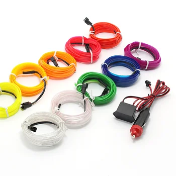 1m 2m Flexible Neon EL Wire Car Lights DC 12V Universal Auto Lamp LED Car Lights Strip for Car Interior Decoration
1m 2m Flexible Neon EL Wire Car Lights DC 12V Universal Auto Lamp LED Car Lights Strip for Car Interior Decoration