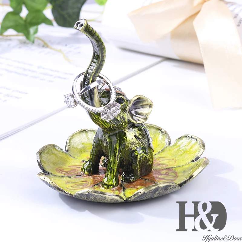 H&D Elephant Ring Holder Jewelry Dish Trinket Tray for Girls Women Christmas Birthday Gift
H&D Elephant Ring Holder Jewelry Dish Trinket Tray for Girls Women Christmas Birthday Gift
