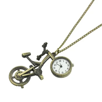 Wholesale New Practical Bronze Tone Metal Bicycle Shaped Pendant Necklace Watch For Women
Wholesale New Practical Bronze Tone Metal Bicycle Shaped Pendant Necklace Watch For Women