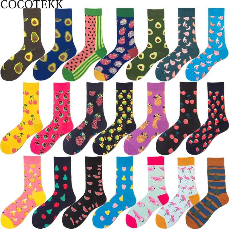Brand Quality Hot Fashion Men's Combed Cotton Wedding Socks Casual Business Crew Sock Colorful Happy Socks Fruit Pattern Novelty
Brand Quality Hot Fashion Men's Combed Cotton Wedding Socks Casual Business Crew Sock Colorful Happy Socks Fruit Pattern Novelty