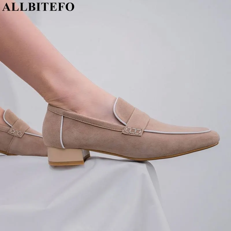 ALLBITEFO genuine leather women low heel shoes square toe spring fashion girls comfortable breathable women heels shoes woman
ALLBITEFO genuine leather women low heel shoes square toe spring fashion girls comfortable breathable women heels shoes woman