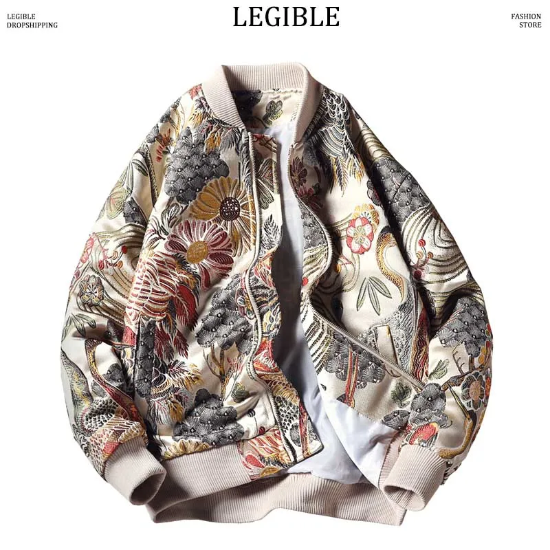 LEGIBLE Hip Hop Jacket Men Casual Embroidery Men Jacket Chinese Style Stand Streetwear Jackets Coat Autumn Men's Jacket
LEGIBLE Hip Hop Jacket Men Casual Embroidery Men Jacket Chinese Style Stand Streetwear Jackets Coat Autumn Men's Jacket