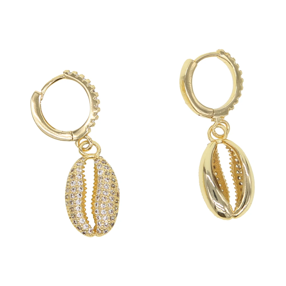 brass dangle earring H (7)