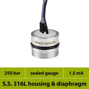 25mpa gauge, range 0-250 bar, millivolt output piezoresistive pressure cell, isolated affordable stainless steel pressure sensor
25mpa gauge, range 0-250 bar, millivolt output piezoresistive pressure cell, isolated affordable stainless steel pressure sensor