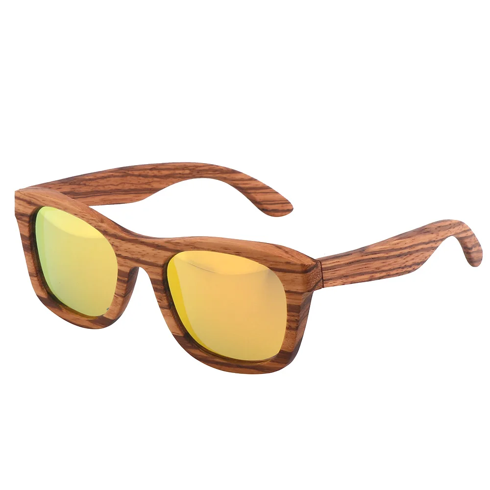 Фото Солнцезащитные очки BerWer мужские деревянные поляризационные бамбуковые
