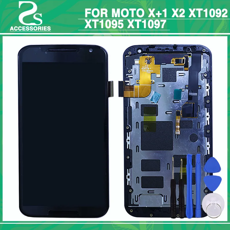 For Moto X+1 X2 XT1092 XT1095 XT1097 LCD Display Digitizer Touch Screen Panel Assembly With Frame With Tools
For Moto X+1 X2 XT1092 XT1095 XT1097 LCD Display Digitizer Touch Screen Panel Assembly With Frame With Tools