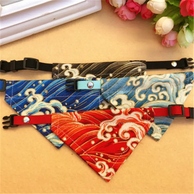 Comfortable Japanese Style Sea waves Patterns Adjustable Pet Dog Puppy Cat Neck Scarf Bandana with Collar Neckerchief
Comfortable Japanese Style Sea waves Patterns Adjustable Pet Dog Puppy Cat Neck Scarf Bandana with Collar Neckerchief