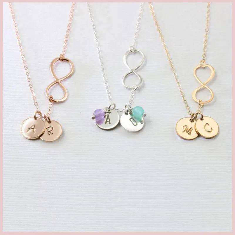 SG 925 sterling silver Personalized Infinity necklace for women Custom engraving disc Letter pendant necklace Love Jewelry gifts
SG 925 sterling silver Personalized Infinity necklace for women Custom engraving disc Letter pendant necklace Love Jewelry gifts