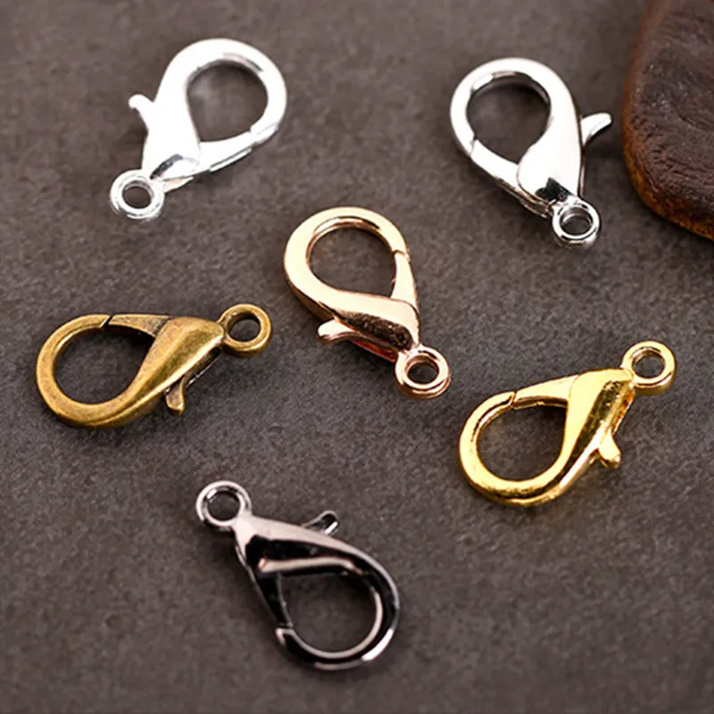 50pcs 10/12/14mm Metal Lobster Clasps Hooks Silver/Gold Lobster Clasps Hooks For Jewelry Making Findings DIY Bracelets Necklace
50pcs 10/12/14mm Metal Lobster Clasps Hooks Silver/Gold Lobster Clasps Hooks For Jewelry Making Findings DIY Bracelets Necklace