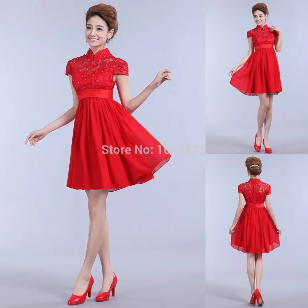 2017 New Short Evening Dresses Elegant Red Bride Gown High Neck Cap Sleeves Ball Prom Party Homecoming/Graduation Formal Dress
2017 New Short Evening Dresses Elegant Red Bride Gown High Neck Cap Sleeves Ball Prom Party Homecoming/Graduation Formal Dress