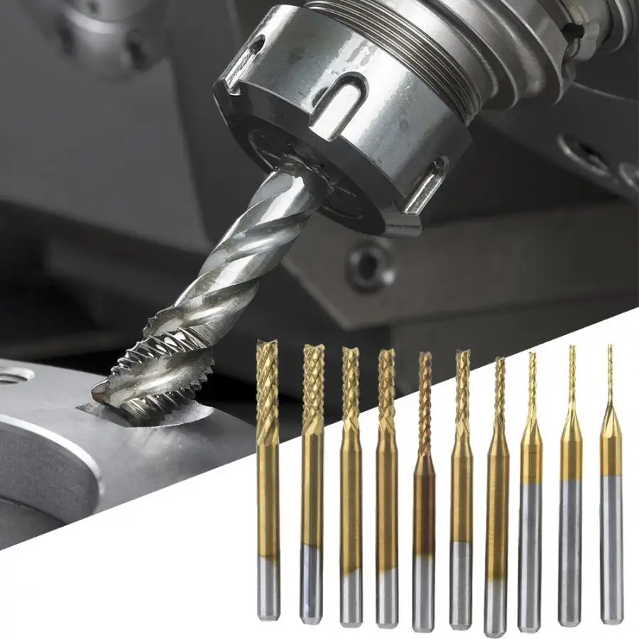 10 Pcs cnc end mill Tungsten Steel CNC Corn Milling Cutter Carving Corn Mill Milling Cutter Kit Milling Machine Tools
10 Pcs cnc end mill Tungsten Steel CNC Corn Milling Cutter Carving Corn Mill Milling Cutter Kit Milling Machine Tools