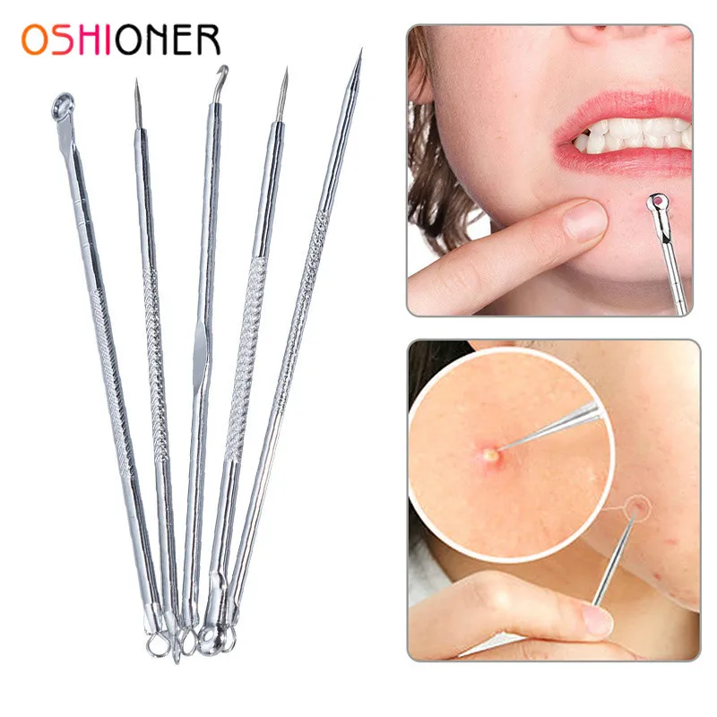 OSHIONER 1 Set Stainless Blackhead Remover Extractor Acne Blemish Pimple Beauty Needle Tool Kit
OSHIONER 1 Set Stainless Blackhead Remover Extractor Acne Blemish Pimple Beauty Needle Tool Kit