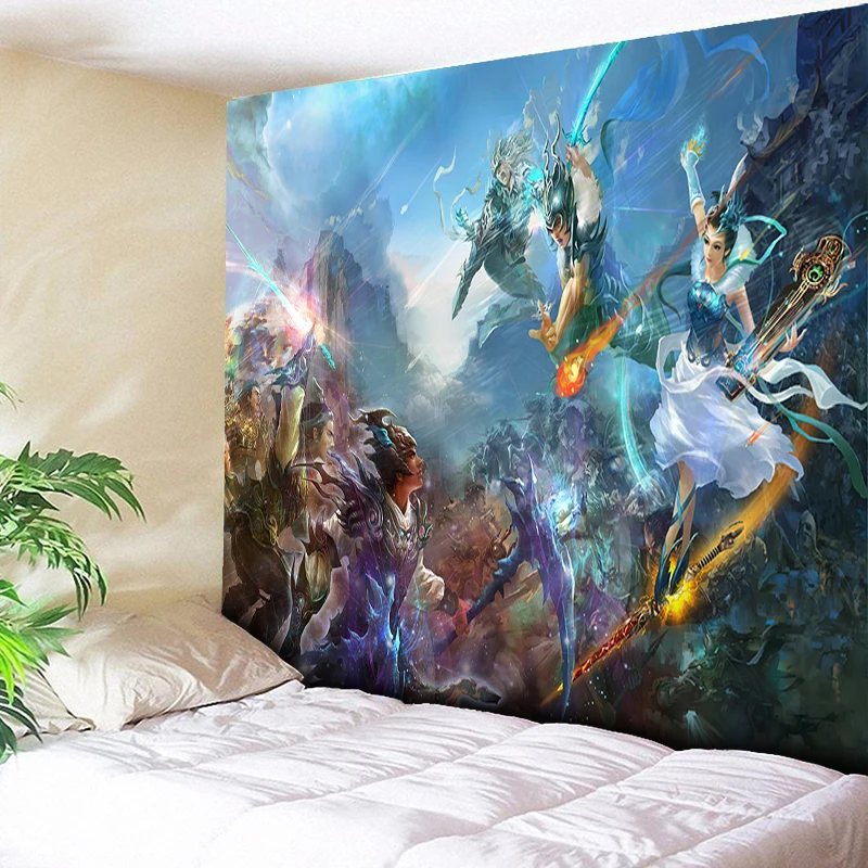 Game Weapons Fantasy Art Wall Tapestry Bohemian Decorative Hippie Wall Handing Tapestries Armor Psychedelic Anime Home Decor New
Game Weapons Fantasy Art Wall Tapestry Bohemian Decorative Hippie Wall Handing Tapestries Armor Psychedelic Anime Home Decor New
